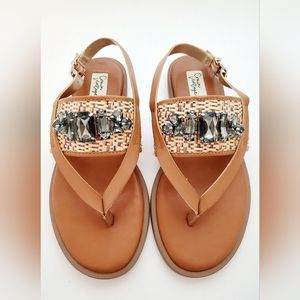 Crown Vintage Jeweled Sandals
